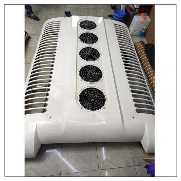 Engine Driven Factory Engine Driven Mono Block DC24V 6 Condenser Fan Motors Copper Tube School Bus Air Conditioner with Dan Foss Expansion Valve