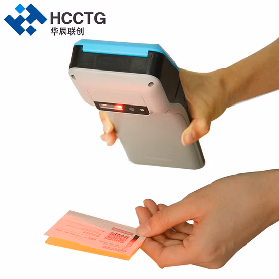 6.0인치 터치스크린 POS 4G+Bt Gms 안드로이드 11 POS 시스템(레스토랑용 지문/프린터 포함)/소매점 Z500c